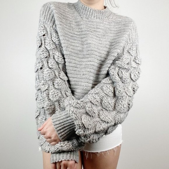 Harper Heritage Rosalyn Bobble Sleeve Sweater - Picture 1 of 16